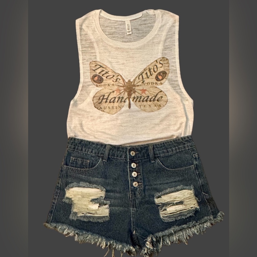 NEW! Tito’s Butterfly Sleeveless Tank Top